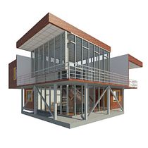 Mi Proyecto del curso: Diseño y modelado arquitectónico 3D con Revit. Un projet de 3D, Architecture, Architecture d'intérieur, Modélisation 3D, Architecture numérique , et ArchVIZ de biancaelizondo98 - 14.04.2022