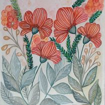 Mi Proyecto del curso: Acuarela floral: conecta con la naturaleza. Ilustração tradicional, Pintura, Pintura em aquarela e Ilustração botânica projeto de Virginia Daga - 15.03.2022