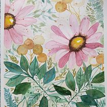 My project for course: Artistic Floral Watercolor: Connect with Nature. Ilustração tradicional, Pintura, Pintura em aquarela e Ilustração botânica projeto de Kay Shanley - 15.03.2022