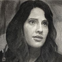 Retrato al carboncillo. Desenho, Desenho de retrato, e Desenho realista projeto de moises_javier93 - 11.03.2022