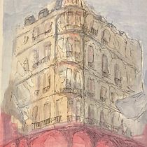 My project for course: Architectural Sketching with Watercolor and Ink. Sketching, Drawing, Watercolor Painting, Architectural Illustration, Sketchbook & Ink Illustration project by zanya_marwah - 03.15.2022