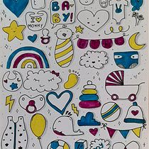 My project for course: Creative Doodling and Hand-Lettering for Beginners. Traditional illustration, Lettering, Drawing, H, and Lettering project by ines.b - 03.15.2022