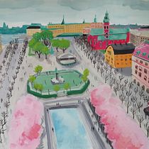 My project for course: Pictorial Sketchbook with Gouache. Un progetto di Illustrazione tradizionale, Bozzetti, Disegno, Illustrazione architettonica, Sketchbook e Pittura gouache di noeminaszarkowski - 15.03.2022