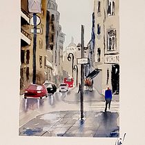 Mi Proyecto del curso: Paisajes urbanos en acuarela. Un projet de Beaux Arts, Aquarelle et Illustration architecturale de Amparo Muñoz - 15.03.2022