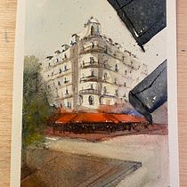 Process and final work. Sketching, Drawing, Watercolor Painting, Architectural Illustration, Sketchbook & Ink Illustration project by Reyes Cerdà Gaos - 03.15.2022