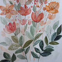 My project for course: Artistic Floral Watercolor: Connect with Nature. Pintura, Pintura em aquarela, Ilustração botânica e Ilustração tradicional projeto de Claire Brownlie - 15.03.2022