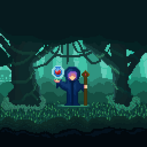 Maga del bosque Introducción al diseño de personajes en pixel art. Un progetto di Character design, Videogiochi, Pixel art e Progettazione di videogiochi di Alejandro Triviño - 16.03.2022