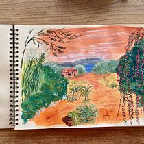 Mon projet du cours : Peindre la nature à l’acrylique : du carnet à la toile. Traditional illustration, Painting, Acr, lic Painting, and Sketchbook project by Marido Viale - 03.16.2022