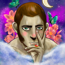 Meu projeto do curso: Retrato digital no Photoshop com um toque de fantasia. Traditional illustration, Drawing, Digital Illustration, Portrait Drawing, Digital Drawing, and Digital Painting project by Edson Bortolotte - 03.16.2022