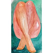 Meu projeto do curso: Figura humana em aquarela. Un progetto di Illustrazione tradizionale, Belle arti, Pittura, Pittura ad acquerello, Disegno realistico e Disegno anatomico di MarArtesOficial - 26.07.2022
