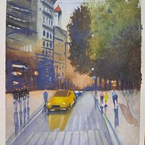 Mi Proyecto del curso: Paisajes urbanos en acuarela. Un projet de Beaux Arts, Aquarelle et Illustration architecturale de yolita2113 - 16.03.2022