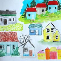 Mój projekt z kursu: Techniki ilustracji przełamujące blokady twórcze. Design, Traditional illustration, Fine Arts, Painting, Creativit, Creating with Kids, and Sketchbook project by Magdalena Nawrocka - 03.17.2022