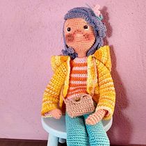 Meu projeto do curso: Amigurumi: design de roupa, cabelo e acessórios. Projekt z dziedziny Craft, Projektowanie zabawek,  Tkactwo, Sz, dełkowanie, Amigurumi, Wzornictwo tekst i liów użytkownika Carolina Beatriz - 12.03.2022