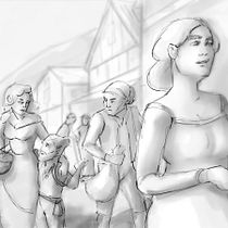 My project for course: Basic Principles of Drawing People from Imagination. Traditional illustration, Fine Arts, Sketching, Pencil Drawing, Drawing, Artistic Drawing, and Figure Drawing project by Olivia Meyer - 03.17.2022