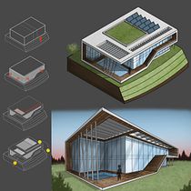 My project for course: Artistic Architectural Sketching with Procreate. Arquitetura, Esboçado, Ilustração digital, Arquitetura digital e Ilustração arquitetônica projeto de dania_huraib - 17.03.2022