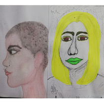 Mi Proyecto del curso: Cuaderno de retratos en acuarela. Painting, Watercolor Painting, Portrait Drawing, and Sketchbook project by Maria Claret Alvarado Conejo - 03.17.2022