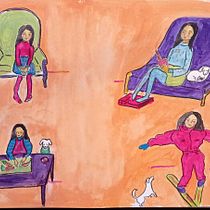 Mon projet du cours : Création de personnages à partir de dessins d'observation. Un projet de Illustration traditionnelle, Conception de personnages, Dessin , et Carnet de croquis de Anie Tor - 17.03.2022