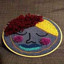 My project for course: Introduction to Punch Needle Embroidery. Punch Needle, and Textile Design project by Nemes Patrícia - 03.19.2022