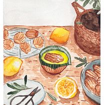 Mon projet du cours :  Illustration culinaire savoureuse à l'aquarelle. Projekt z dziedziny Trad, c, jna ilustracja,  Sztuki piękne,  Malarstwo i Malowanie akwarelą użytkownika letablierdechloe - 18.03.2022