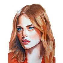 Mi Proyecto del curso: Retrato artístico en acuarela. Fine Arts, Painting, Watercolor Painting, and Portrait Drawing project by Adrián Rayón - 03.18.2022