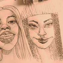 Mi Proyecto del curso: Sketchbook de retrato: explora el rostro humano. Un proyecto de Bocetado, Dibujo, Dibujo de Retrato, Dibujo artístico y Sketchbook de nicolle fernandez calero - 17.03.2022
