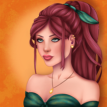 Mein Kursprojekt: Porträts von weiblichen Charakteren mit Procreate. Projekt z dziedziny Trad, c, jna ilustracja, Ilustracja c, frowa, R, sunek c i frow użytkownika Nicole - 18.03.2022