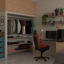 Mi Proyecto del curso: Render de interiores con SketchUp y V-Ray Next. Projekt z dziedziny  Architektura, Architektura wnętrz, Architektura c, frowa i Wizualizacja architektoniczna użytkownika David Salazar Espinoza - 18.03.2022