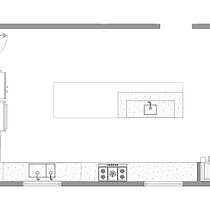 Cozinha Gourmet. Un projet de Architecture d'intérieur, Design d'intérieur, Décoration d'intérieur, Design d'espace , et Design  de Eloísa Zanelatto - 19.03.2022