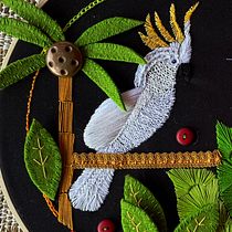 Mon projet du cours : Introduction à la broderie tridimensionnelle. Projekt z dziedziny  Haft, Wzornictwo tekst i liów użytkownika Christine Belin-Munier - 19.03.2022