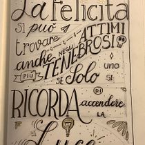 Il mio progetto del corso: Doodling creativo e hand lettering per principianti. Traditional illustration, Lettering, Drawing, H, and Lettering project by frangiosa.d - 03.19.2022