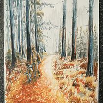 My project for course: Sketchbook Landscapes: A Colorful Approach. Un progetto di Bozzetti, Creatività, Disegno a matita, Disegno e Sketchbook di Ruokonen Elena - 19.03.2022