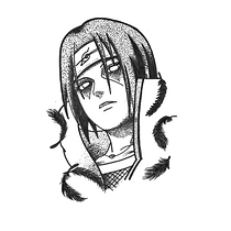 Itachi Uchiha. Un projet de Illustration traditionnelle, Illustration numérique , et Conception de tatouage de Alex Santos - 18.03.2022