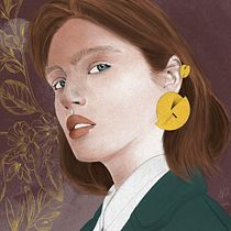 Il mio progetto del corso: Ritratto illustrato con Procreate. Ilustração tradicional, Ilustração vetorial, Ilustração digital, e Desenho de retrato projeto de Andrea - 20.03.2022