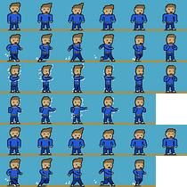Mi Proyecto del curso: Animación de personajes en pixel art para videojuegos Ein Projekt aus dem Bereich Animation von Figuren, Videospiele, Pixel Art und Videospielentwicklung von Emmanuel Cobian Zamora - 18.03.2022
