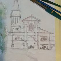 My project for course: Modern Techniques for Watercolor Cityscapes. Painting, Watercolor Painting, and Traditional illustration project by maria_rovinj - 03.20.2022