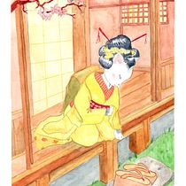 My project for course: Watercolor Illustration with Japanese Influence. Un progetto di Illustrazione tradizionale, Disegno e Pittura ad acquerello di annabelee80 - 20.03.2022