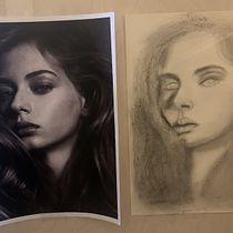 Il mio progetto del corso: Ritratto realistico con matite di grafite. Traditional illustration, Fine Arts, Sketching, Pencil Drawing, Drawing, Portrait Drawing, Realistic Drawing, Artistic Drawing, and Figure Drawing project by Michela Sabbatini - 03.20.2022