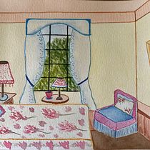 Meu projeto do curso: Perspectiva artística: desenhe interiores do seu ponto de vista. Un projet de Illustration traditionnelle, Architecture, Dessin et Illustration architecturale de Carolina - 20.03.2022