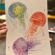 Mi Proyecto del curso: Técnicas modernas de acuarela. Traditional illustration, Fine Arts, Painting, and Watercolor Painting project by Flor Fenoglio - 03.19.2022