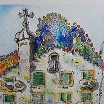 Il mio progetto del corso: Sketching artistico ad acquerello: spazio alle tue idee. Een project van Aquarelschilderen, L y scaping van macspisani - 21.03.2022