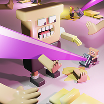 Meu projeto do curso: Criação de personagens 3D com Blender . 3D, Design de personagens, Modelagem 3D, Design de personagens 3D, 3D Design e Ilustração tradicional projeto de Pedro Toast - 21.03.2022