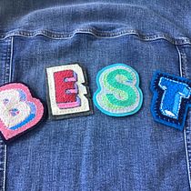 My project for course: Lettering for Embroidered Patches: Make a Wearable Statement. Embroider, Sewing, DIY, Upc, cling, and Textile Design project by sbonniere - 03.21.2022