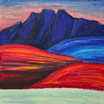 Mein Kursprojekt: Landschaften in Pastell zeichnen: Spiele mit Licht. Traditional illustration, Fine Arts, Pencil Drawing, Drawing, and Artistic Drawing project by nadinekarker - 03.21.2022