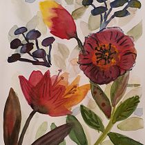 My project for course: Artistic Floral Watercolor: Connect with Nature. Ilustração tradicional, Pintura, Pintura em aquarela e Ilustração botânica projeto de asmik.kazaryan - 21.03.2022