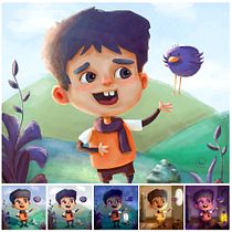 Mi Proyecto del curso: Principios de iluminación para pintura digital. Traditional illustration, Digital Illustration, Digital Painting, and Character Design project by Brenda Matilla - 03.22.2022
