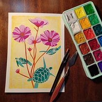 My project for course: Painting with Gouache: Create Poetic Illustrations. Traditional illustration, Fine Arts, Painting, and Gouache Painting project by Hayley Thea Ittmann - 03.22.2022