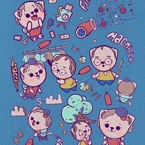 My project for course: Kawaii-Style Story Illustration. Traditional illustration, Character Design, Digital Illustration, and Manga project by Daria - 03.22.2022