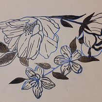 My project for course: Botanical Tattoo with Pointillism. Ilustração tradicional, Desenho de tatuagens e Ilustração botânica projeto de Justyna Zarzycka - 23.03.2022
