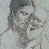 Lea and Opal, My final drawing and others from: Classical Portrait Drawing; The Renaissance Man’s Method. Fine Arts, Sketching, Drawing, Portrait Drawing, Realistic Drawing, and Artistic Drawing project by Louise Young - 03.23.2022