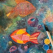 Mi Proyecto del curso: Técnicas modernas de acuarela. Traditional illustration, Fine Arts, Painting, and Watercolor Painting project by Ataga - 03.21.2022